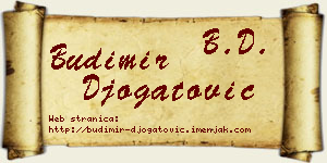 Budimir Đogatović vizit kartica